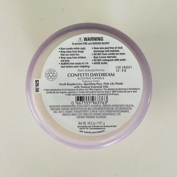 Confetti Daydream BBW candle - Picture 3 of 3